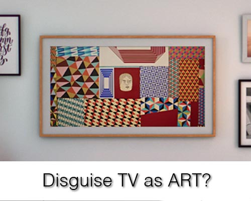 The Samsung Frame TV displays art when off.